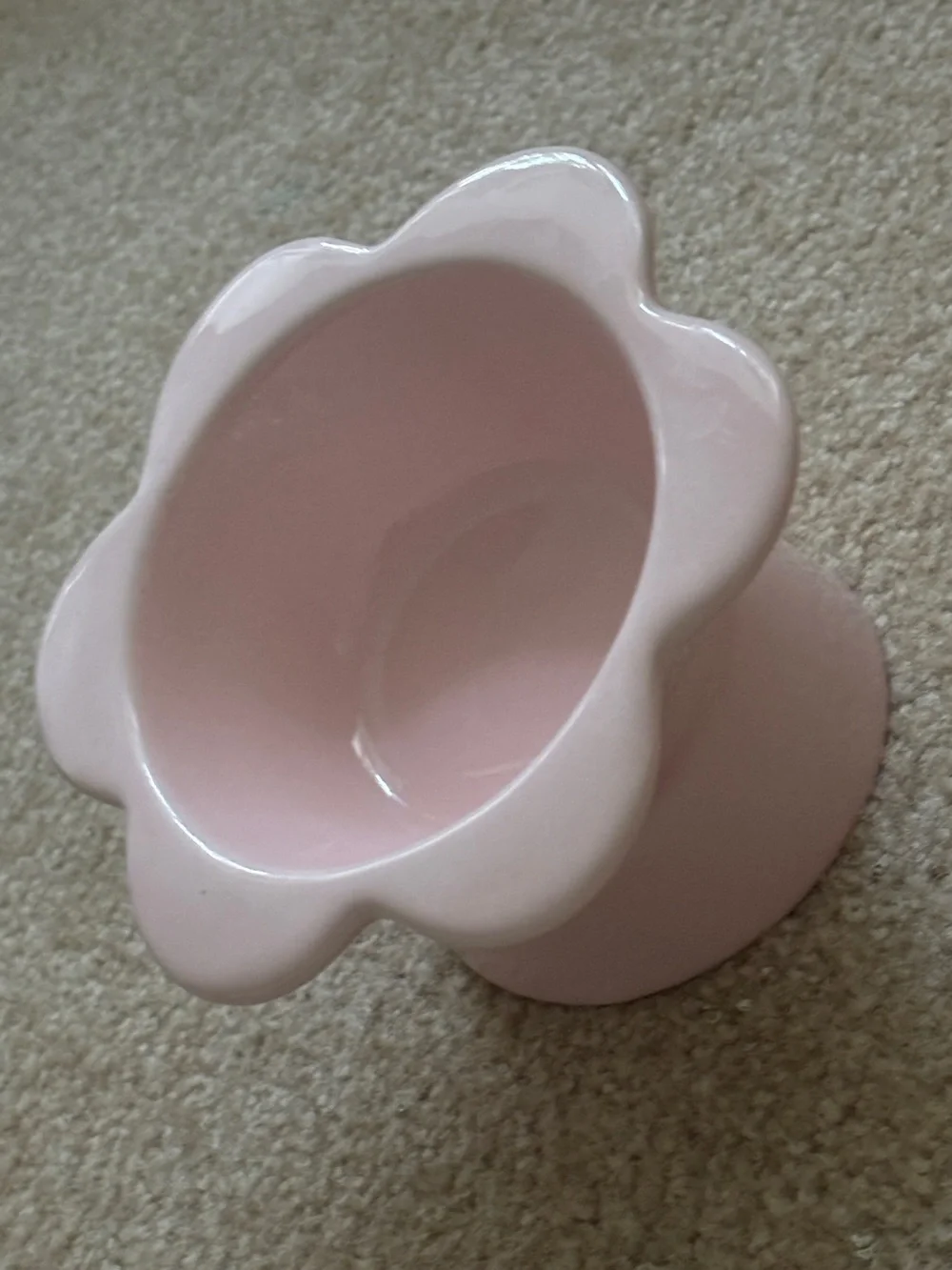 Pink Flower Pet Food/Water Bowl